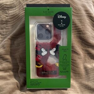 Kate Spade Red Disney iPhone 15 Pro Case